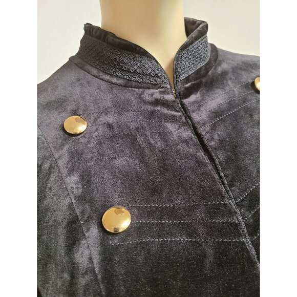 Velvet Military Jacket - Picture 3 of 9
